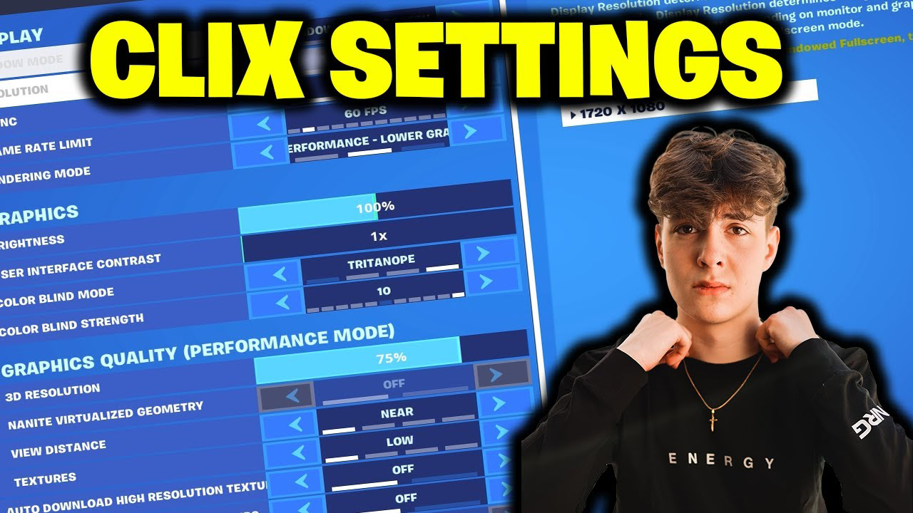 Clix's New Fortnite Settings - Chapter 5 Season 4