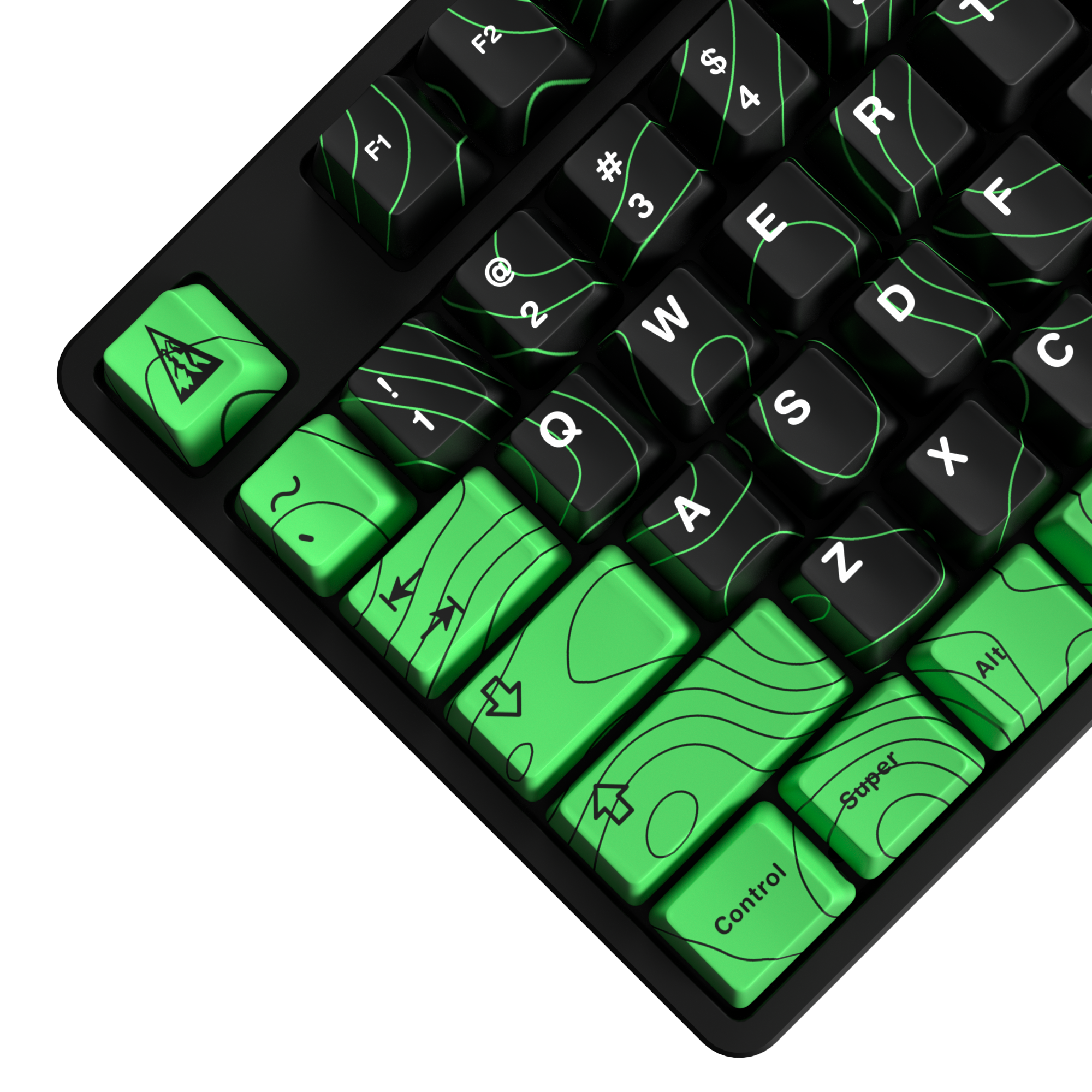 Lvndmark x Matrix Black & Green Custom Mechanical Gaming Keyboard Colab