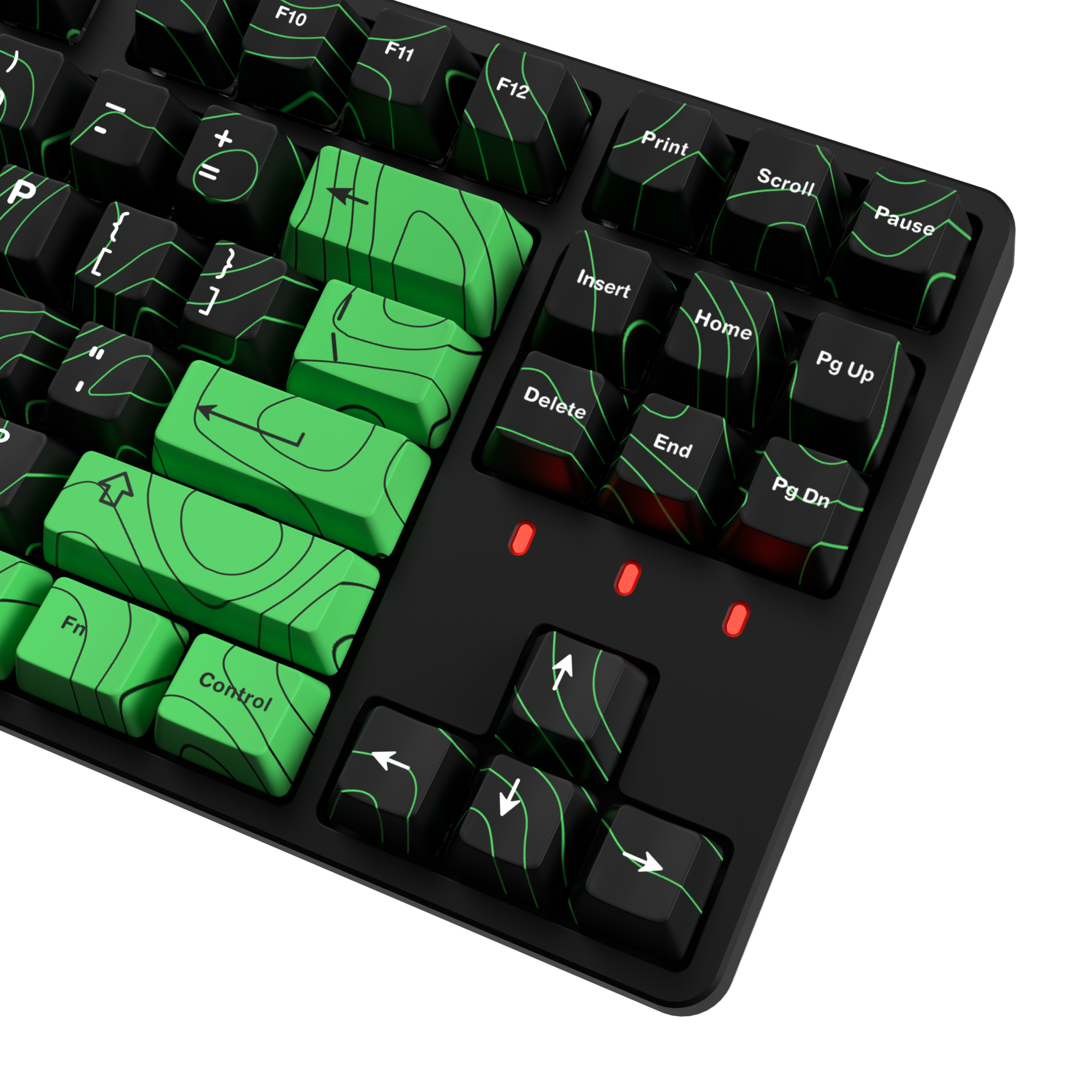 Lvndmark x Matrix Black & Green Custom Mechanical Gaming Keyboard Colab