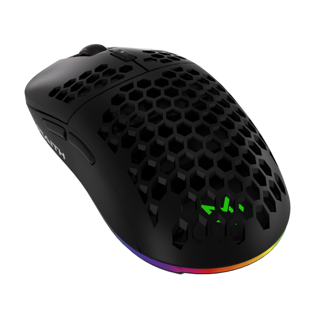 Matrix Gaming Mice for Esports Black & White Light Weight Wraith Mice