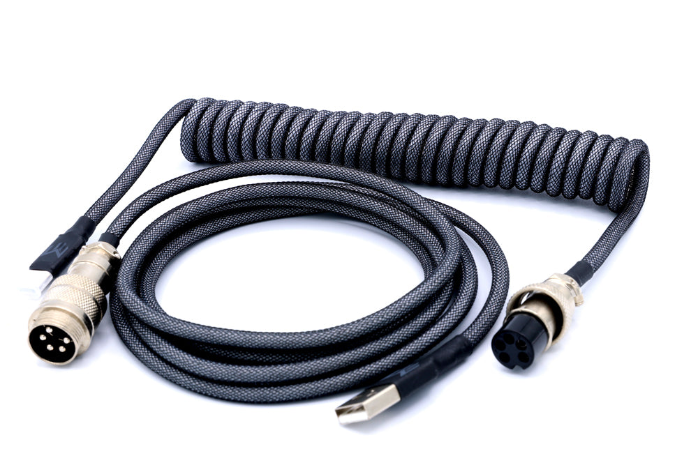 Matrix Keyboards Gray Coiled Mechanical Gaming Keyboard Cable