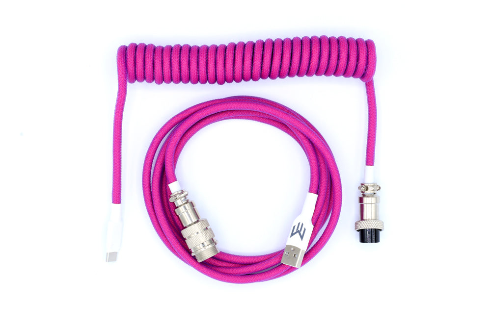 Matrix Keyboards Retrowave Coiled Mechanical Gaming Keyboard Cable